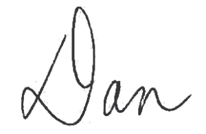 Signature of Dan Tokaji