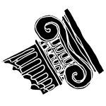 A piece of a classical column broken.