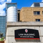 photo of sign that reads 'law building'