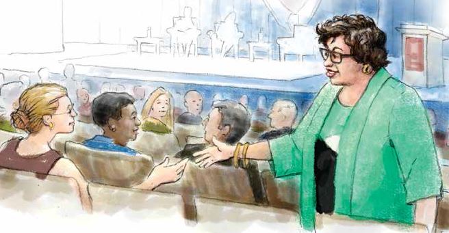 sketch of Justice Sonia Sotomayor by Barry Roal Carlsen