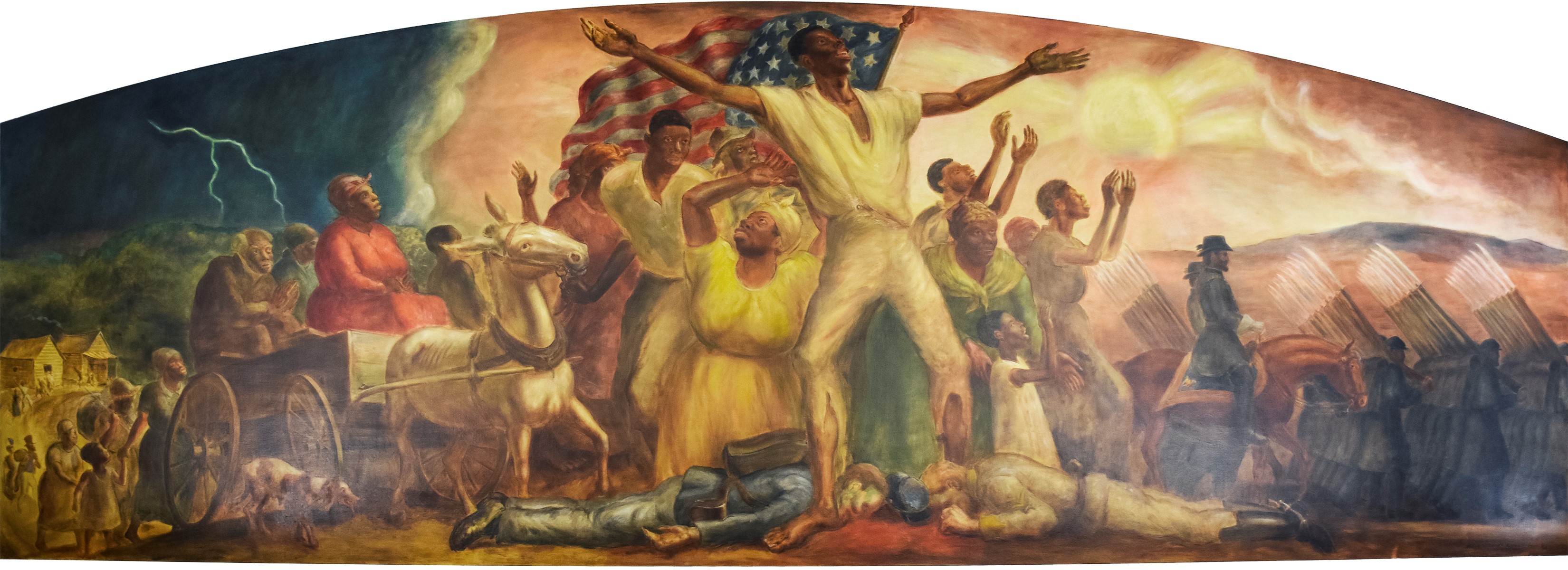 "Freeing of the Slaves" mural