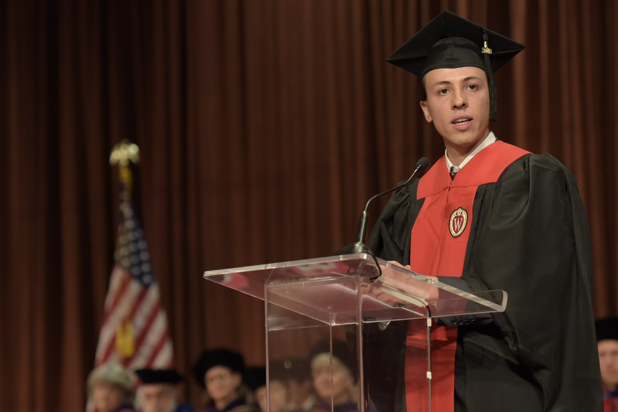 Hooding ceremony student speaker