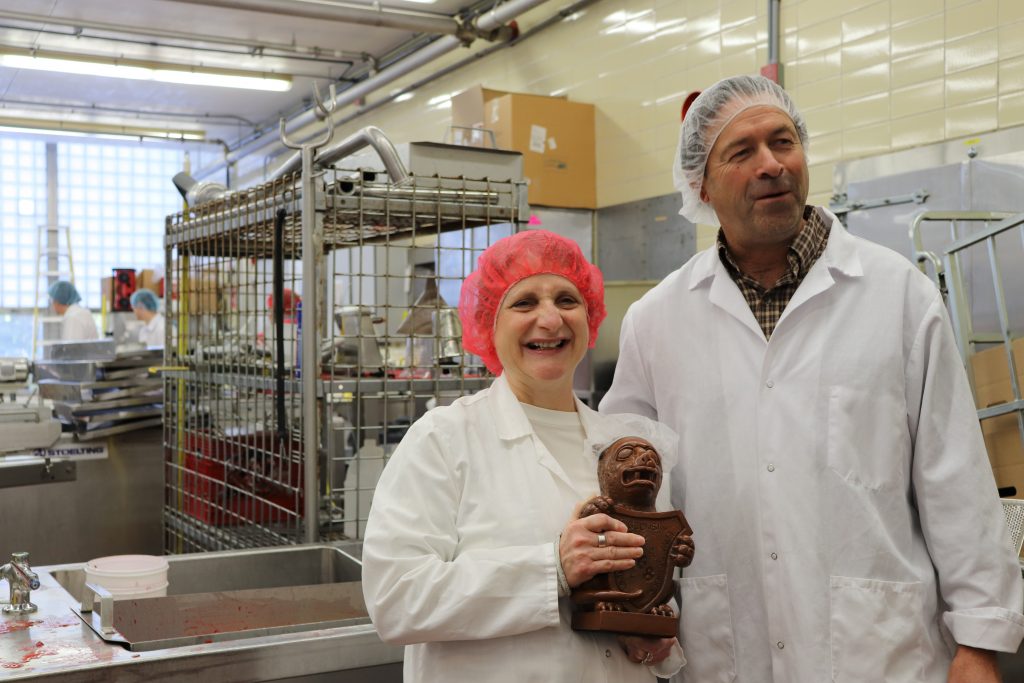 Dean Margaret Raymond at Babcock Hall Dairy plant