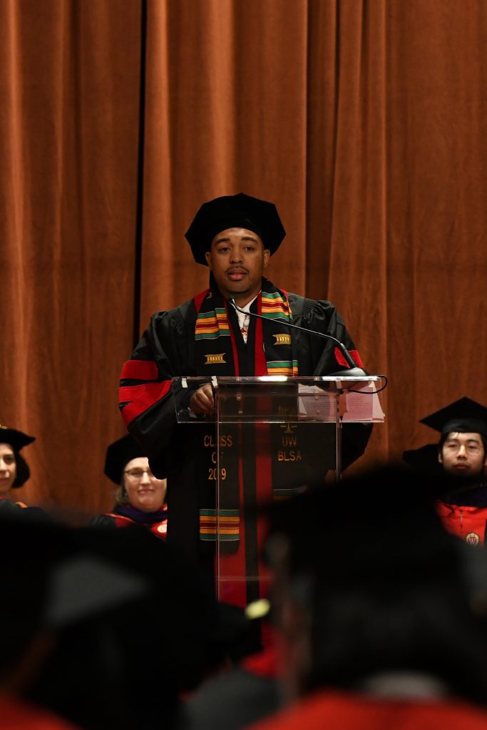 third student speaker at UW law grad, May 2019