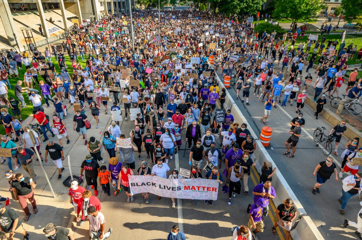 BLM Solidarity March on University Ave