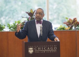 Randolph Stone giving a talk