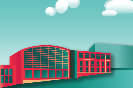 illustration of the law school exterior