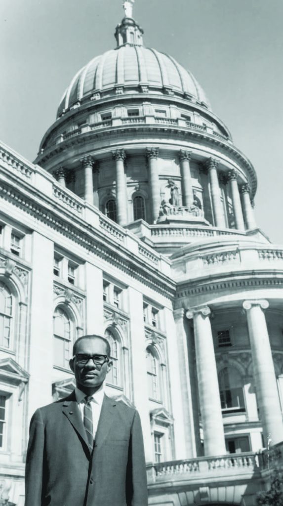 lloyd barbee in front of the state capitol