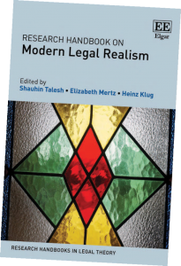 cover of "Research Handbook on Modern Legal Realism" with stained glass on the cover