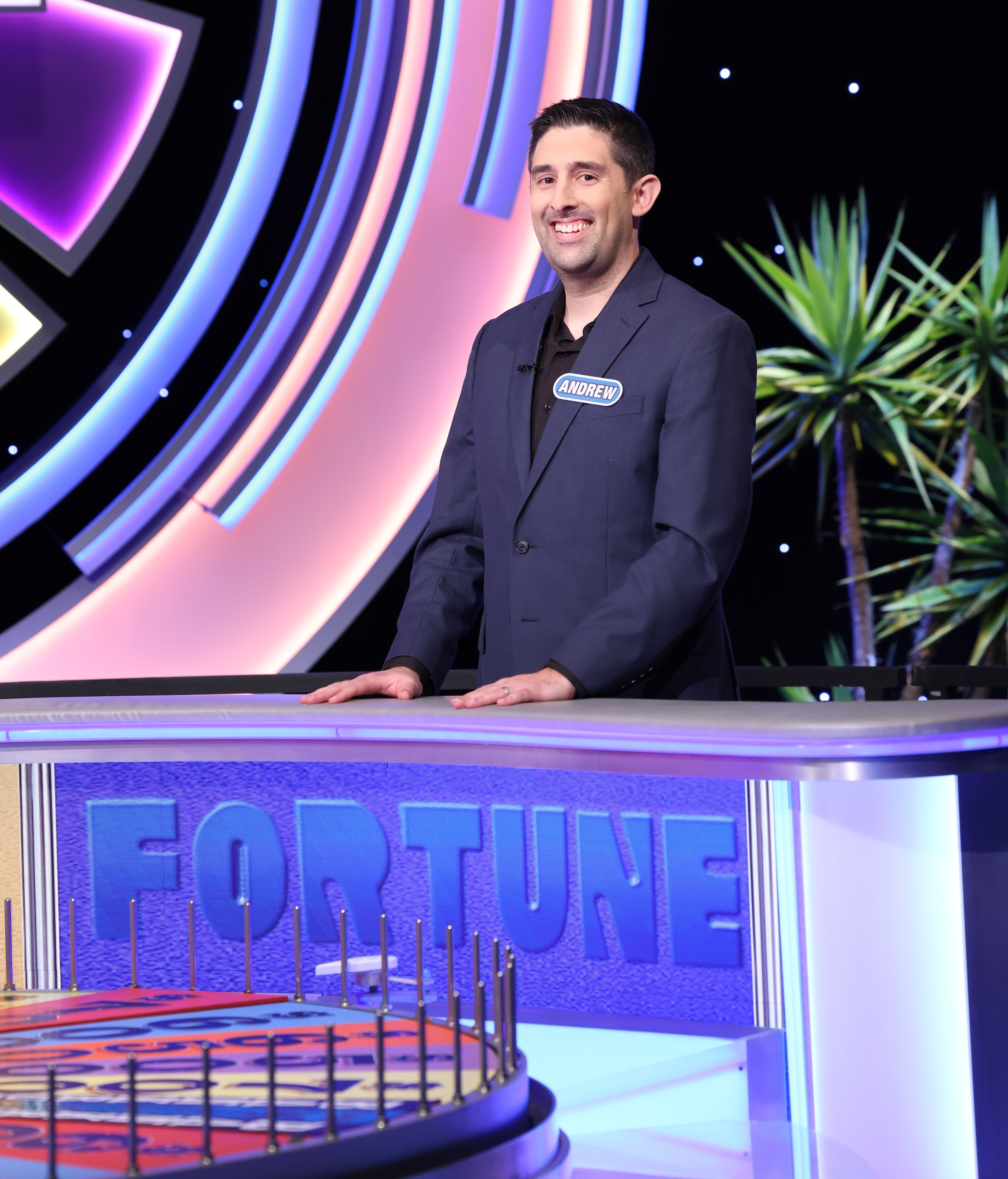 Photo of Andrew Bassan on Wheel of Fortune.