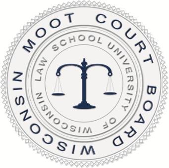 A logo for the Wisconsin Moot Court Board.