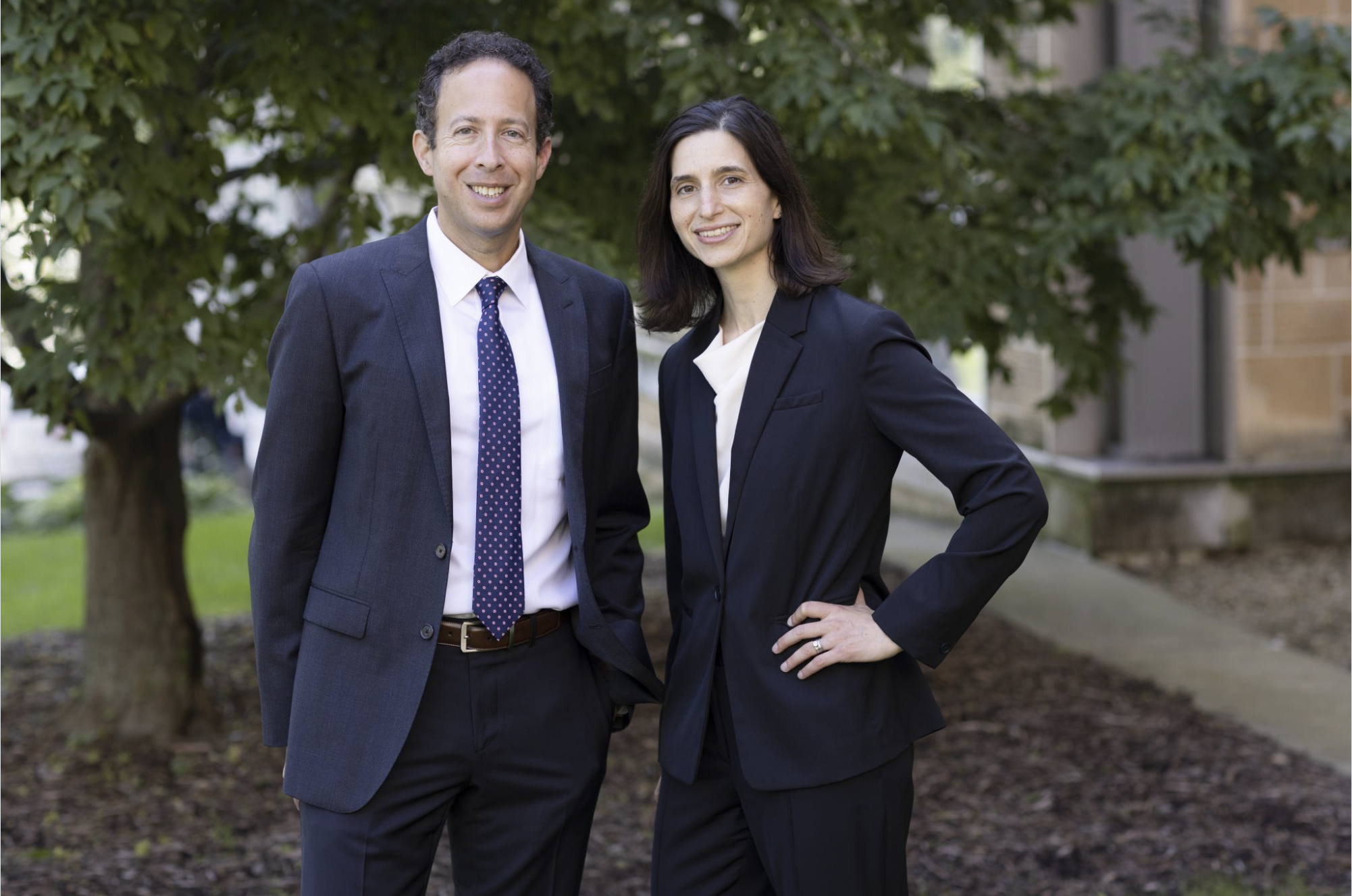 A photo of Robert Yablon and Miriam Seifter.