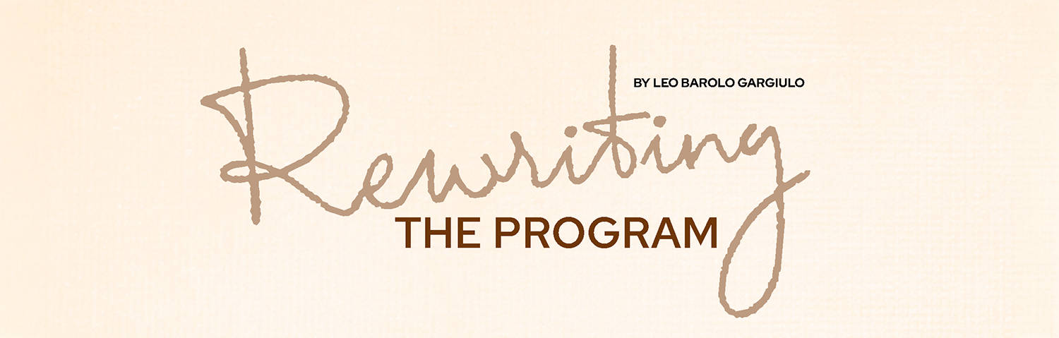 Fancy Text: Rewriting the Program. By Leo Barolo Gargiulo.