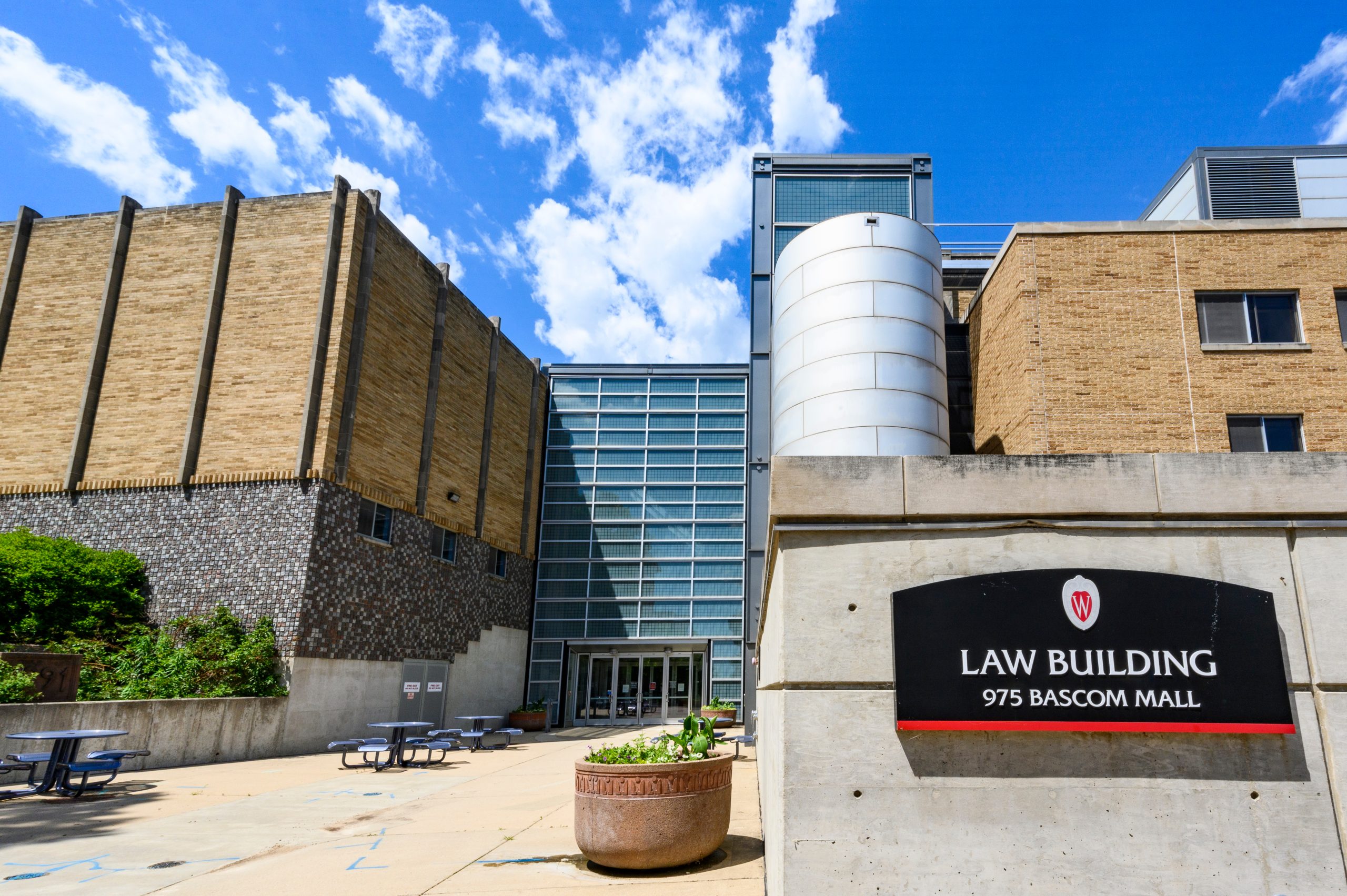 The Law Building is pictured at the University of Wisconsin-Madison on June 12, 2020. The building is home to the Law School. (Photo by Bryce Richter / UW-Madison)